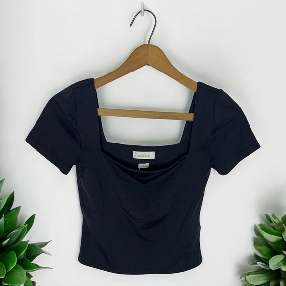 BABATON Aritzia Contour Square Neck Cropped Short Sleeve Top - Picture 9 of 9